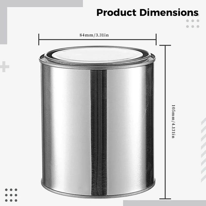 12 szt. 0.5l metalowa farba puszki metalowa farba wiadra dla rzemiosła DIY projekty pojemniki do przechowywania