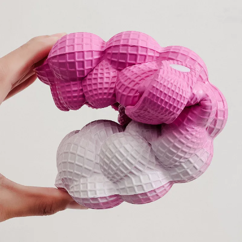 Chaussons de plage à bulles pour femmes, bout fermé, pour l'intérieur