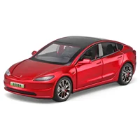 1/32 Tesla Model 3 Alloy Car Model Simulation Electric Car Model Boy Toy Pendant 2