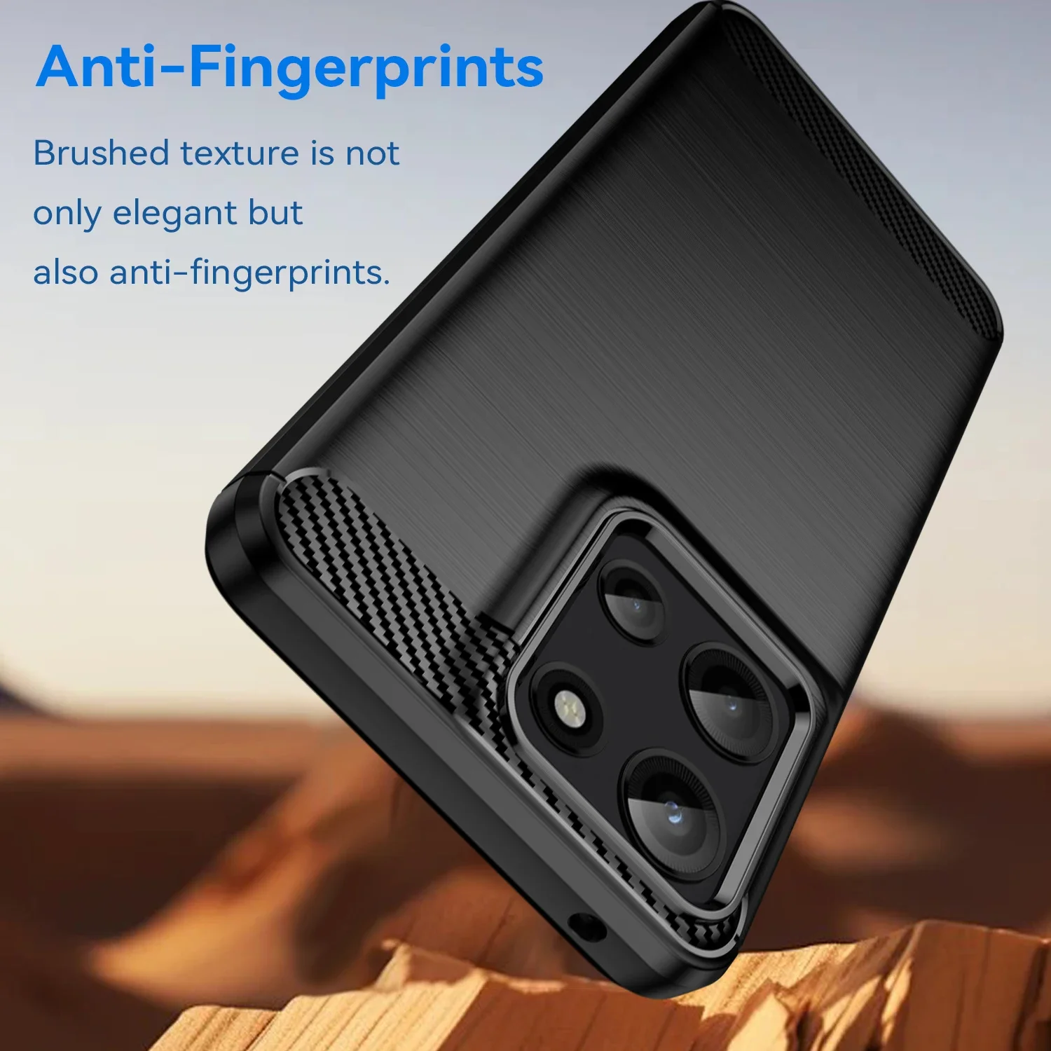 Sleek Carbon TPU Soft Phone Case Cover