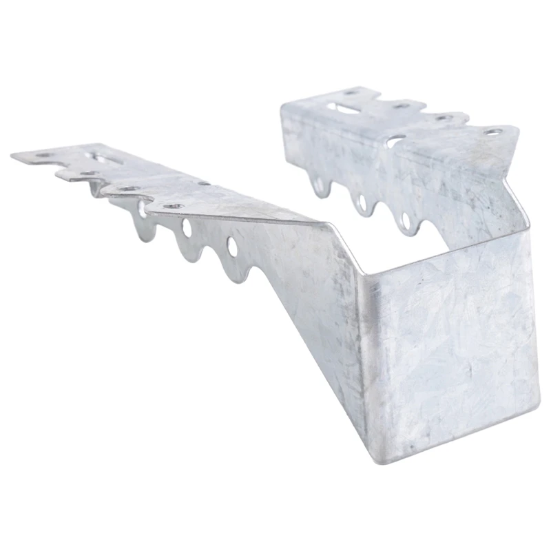 2X6 joist hanger gauge double shear face mount joist hanger silver hurricane ties for rafters tie brackets for floor 10 PCS