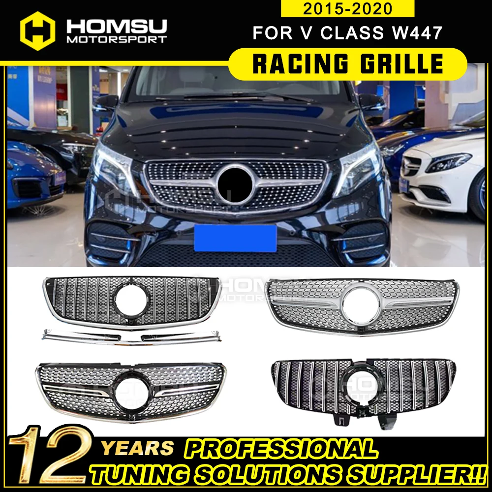 丸*様 ベンツV220d AMG黒 フロントバンパー メッシュグリル 丸*様 ベンツV220d AMG黒 フロントバンパー メッシュグリル