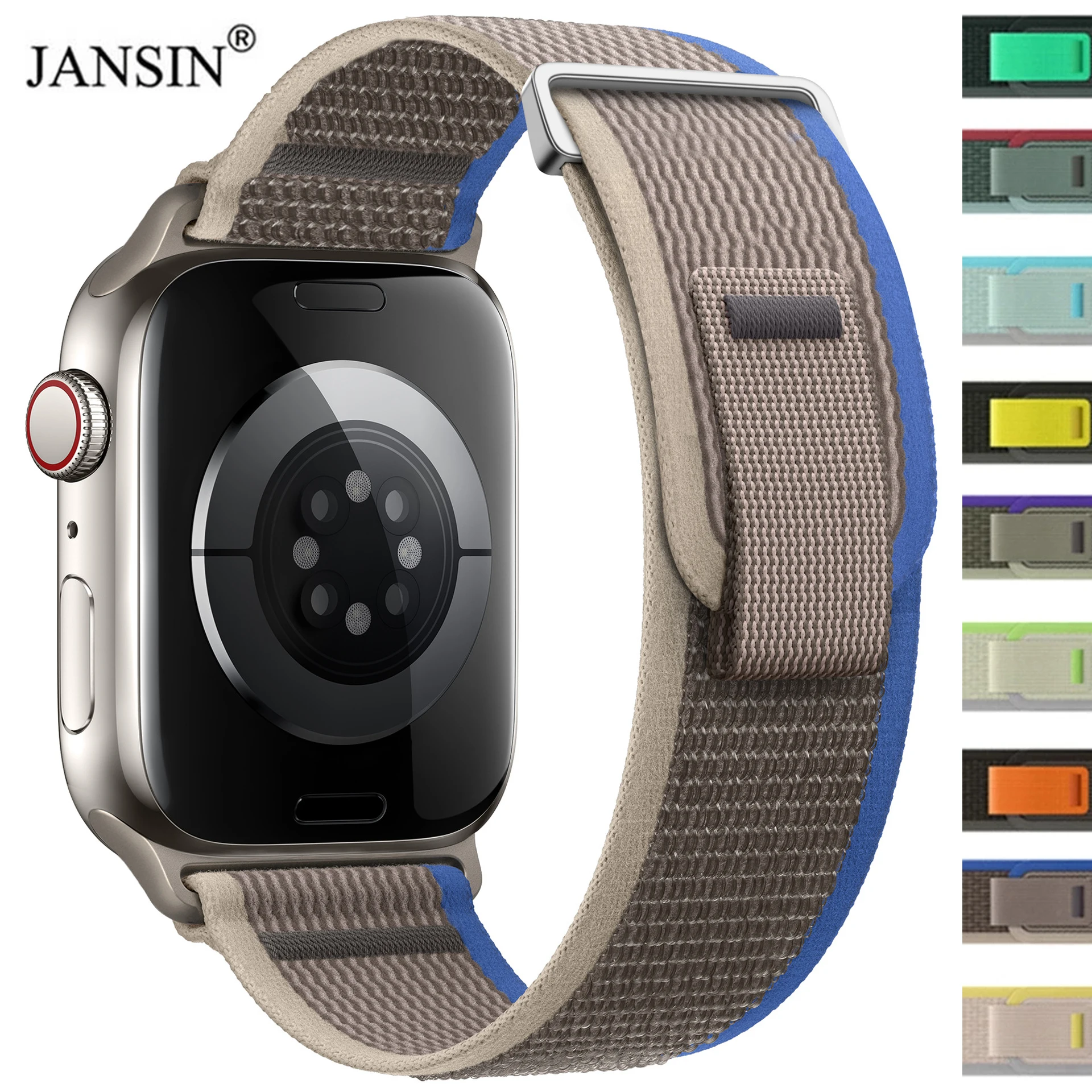 สายนาฬิกาไนลอนยืดหยุ่นสำหรับ Apple Watch