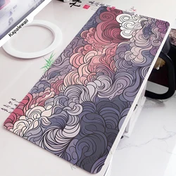 Extra-Large Great Wave Gaming Mouse Pad - High-Definition Print, Office Desk Mat, 900x400mm - 800x400x3mm (LY0011666 (14))