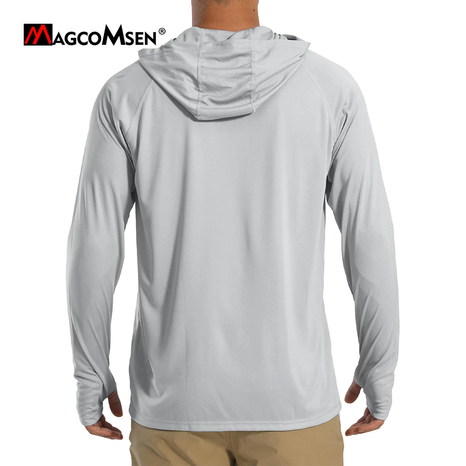 Felpa Con Cappuccio UPF 50+ Da Uomo, A Maniche Lunghe, Con - Foto 10