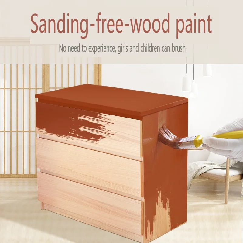 Household Self-brush Waterborne Wood Paint Furniture Renovation, Wooden Door Color Change, Clean Smell Environmental Protection