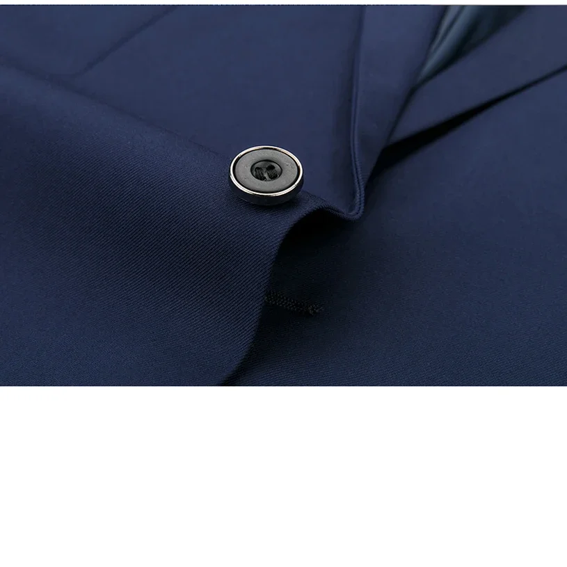 Blazer Vest Pants Solid Color Formal Business Office Suit Three-piece Set S-6XL Groom Wedding Show Dress Party mens suit