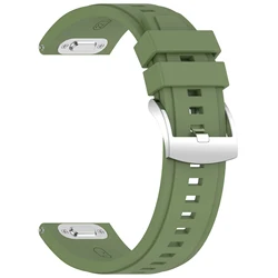 Versatile 22mm Soft Silicone Replacement Wristband - Durable & Comfortable Strap for Smartwatches (Spruce Green)