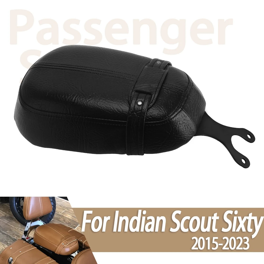 

Подушка для заднего пассажирского мотоцикла, кожаное сиденье черного и коричневого цвета для индийского разведчика на 60-2016, разведчик 2015-2024