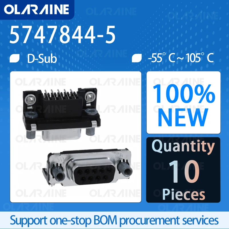 

10Pcs 5747844-5 D-Sub standard connectors 9 Position