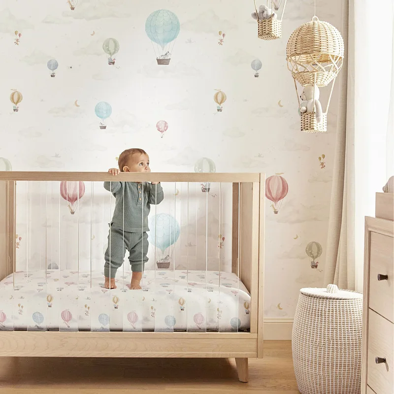 Nordic Style Children's Room Preschool Photography Agency Home Decor Items Hand-woven Rattan Hot Air Balloon 3