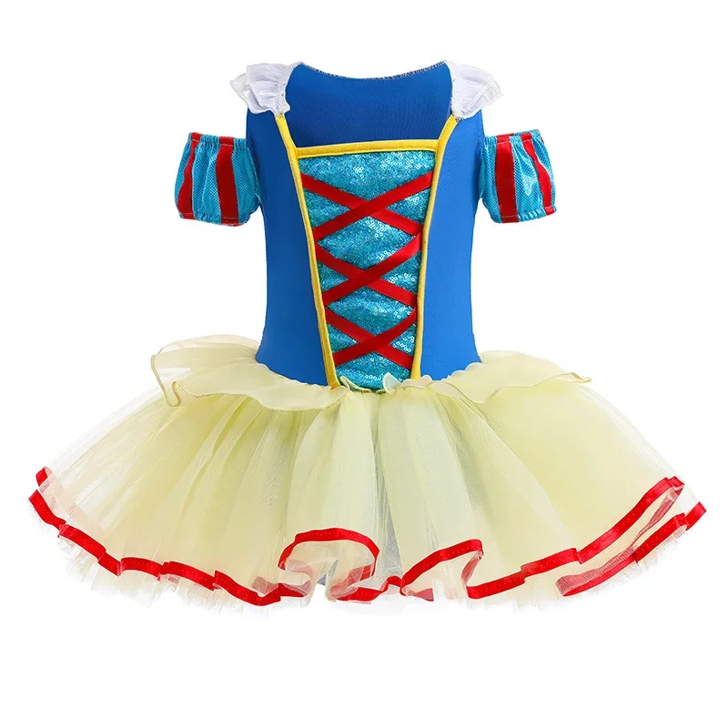 

Dress Kids Girl Mesh Tutu Ballet Dance Costume Sequins Gymnastics Leotard Ballerina Stage Performance Dancewear