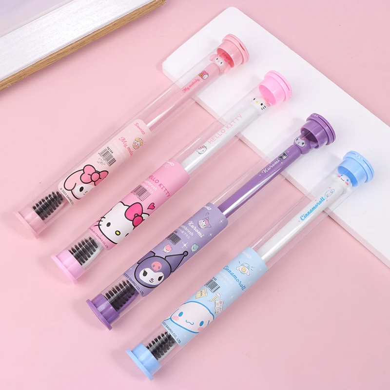 

Anime Sanrio Toothbrush Children Training Tooth Brush Ultra Soft Bamboo Charcoal Theeth Cleaner Teeth Cleaning Supplies
