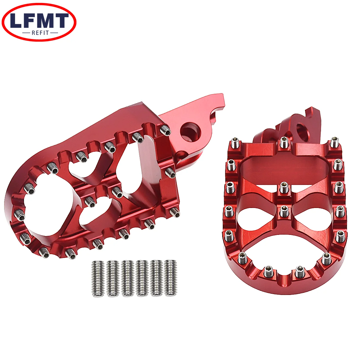 Motorcycle CNC FootRest Footpegs Foot Pegs Pedals For 2002- HONDA CR 125 250 150R CR250R CRF 150R 250R 450R 250 450 X RX L M motorcycle footrests motorcycle foot pedals