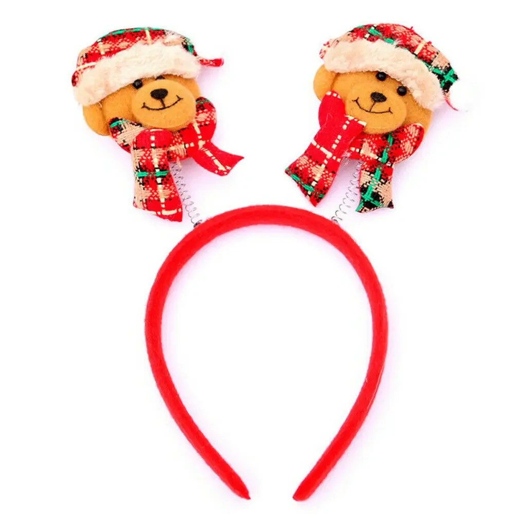 1pcs Christmas Headband Santa Xmas Hair Band Clasp Headwear Head Hoop Party Hairband Funny Head Hoop Christmas Supplies Decor