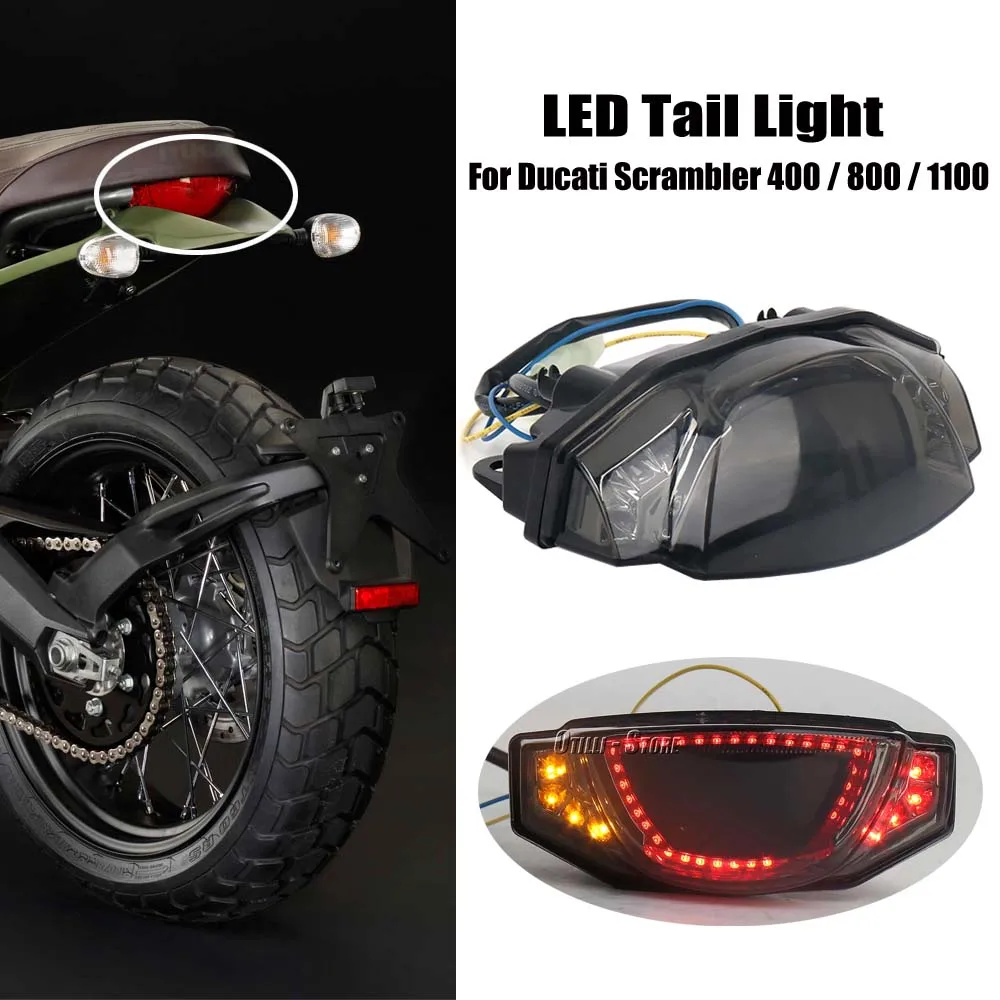 

New LED Turn Signal Light Motorcycle Accessories Indicator Lamp Brake lights For Ducati Scrambler 400 SCRAMBLER 800 1100