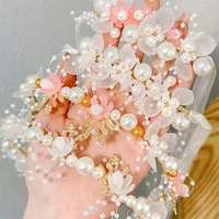 Princess Hair Accessory One Fairy Imitation Pearl Sweet Flower Wreath Headband for Ladies Party Wedding Birthday Headwear 4
