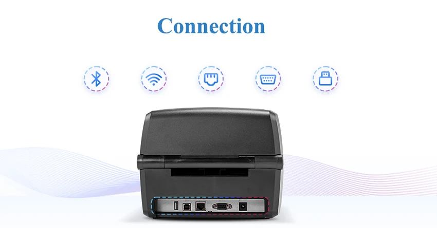 MP4000D 203DPI 데스크탑 직접 감열 바코드 배송 라벨 프린터 4인치 전사 감열 프린터