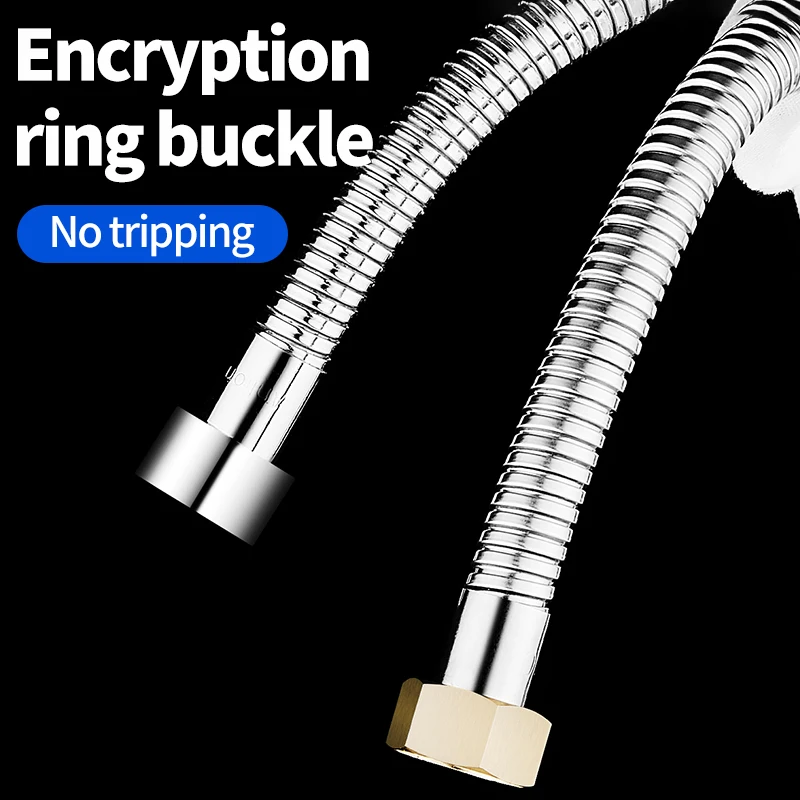 Shower Hose International Standard General 1.5 or 2M Shower Hose Bathroom Water Heater Explosion Proof Sprinkler Stainless Steel Shower Hose