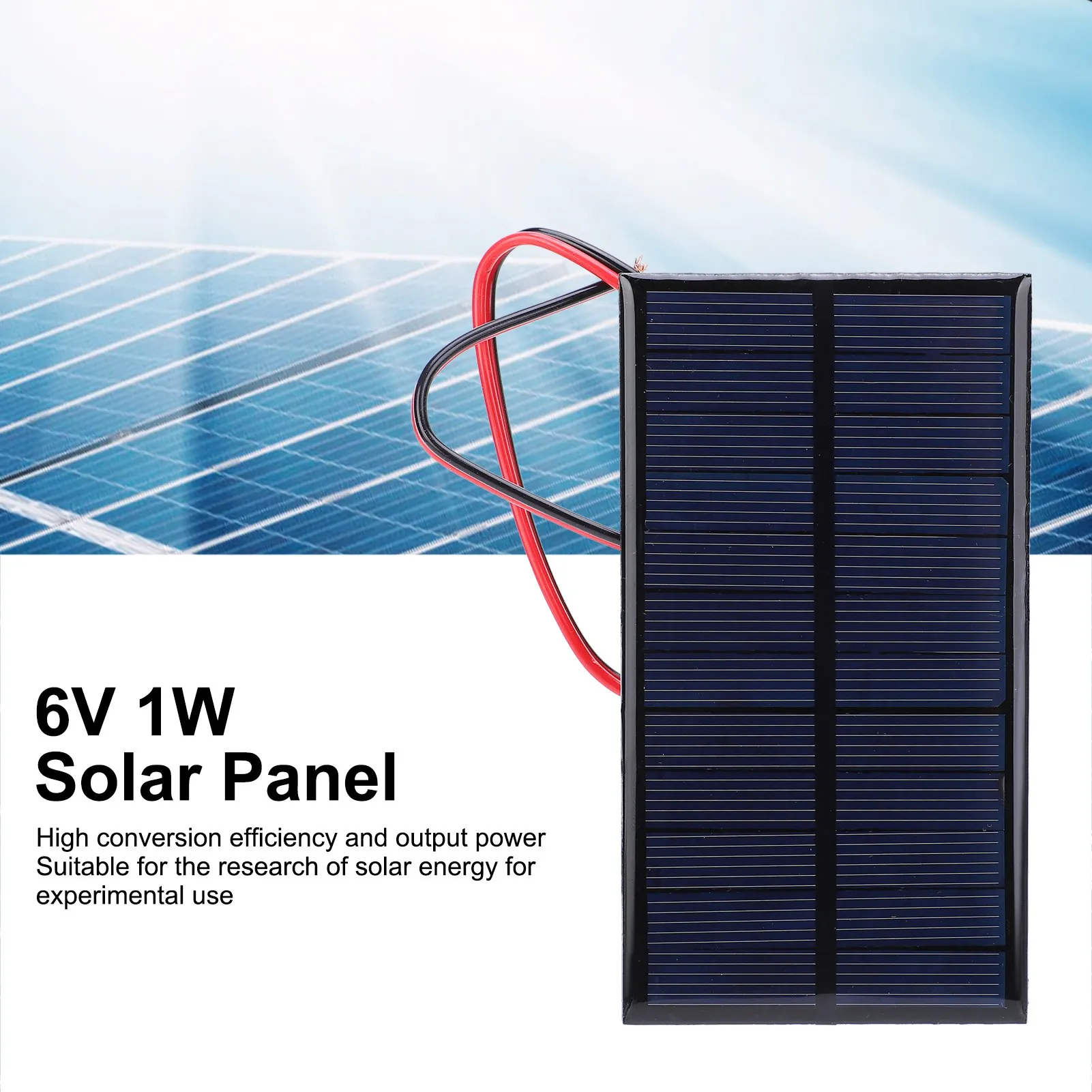 3pcs DC 6V 1W Solar Panel Cell Power Module Polycrystalline Silicon Solar Panel with 30cm Cable portable solar panel,solar panel,mini solar panel