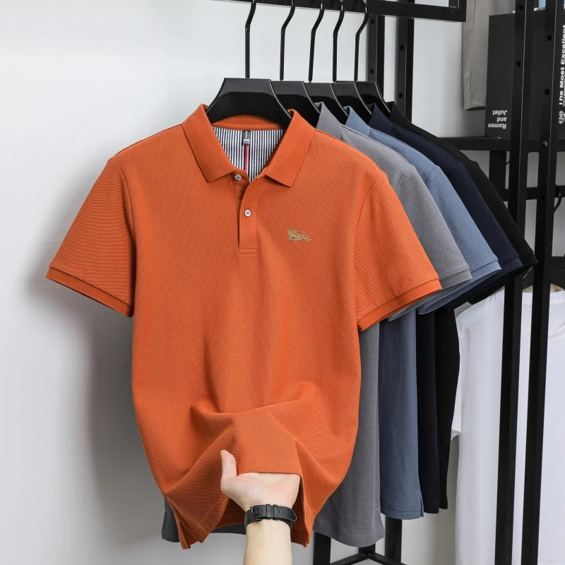Polo da Uomo Classica 100% Cotone, Best-Seller con Ricamo Pony, Elastica, Estiva, Comoda e Traspirante, Top Corto per Uso Quotidiano - immagine 6
