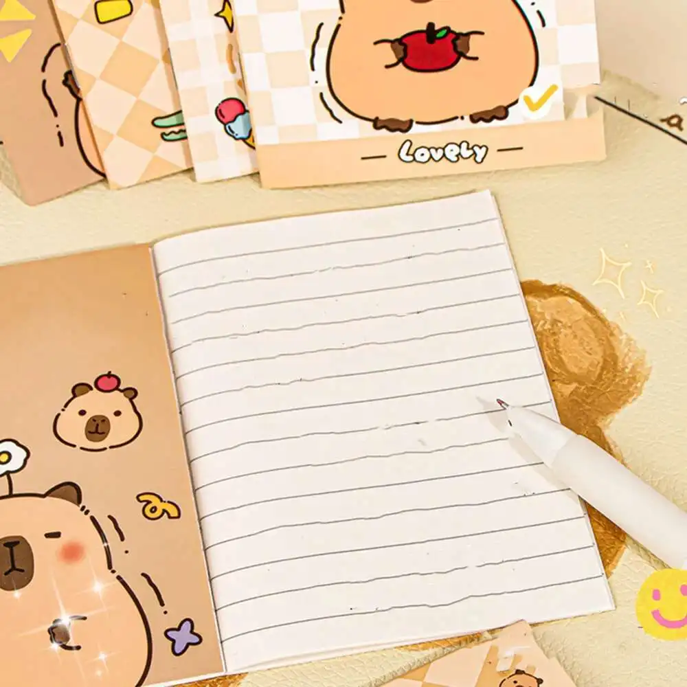 1-teiliges Lytwtw's Kapibala-Notizbuch, Tagebuch, niedlicher Cartoon-Capybara-Taschen-Notizblock, Schreibwaren, Notizblock, Büro, Schule, Versorgung, Planer – Detail 7
