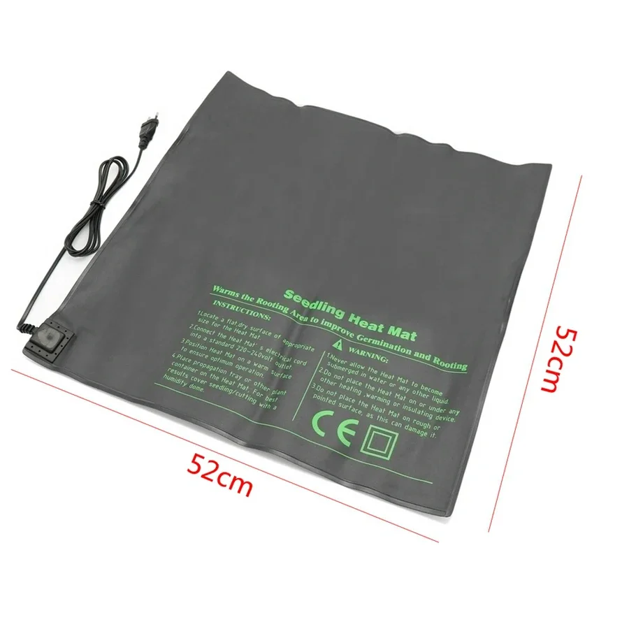 52x52cm 45W Seedling Heat Mat Plant Seed Germination Warm Hydroponic Heating Pad