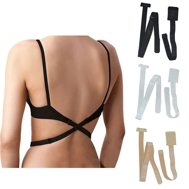 Adjustable Low Back Converter Bra Extension Shoulder Strap