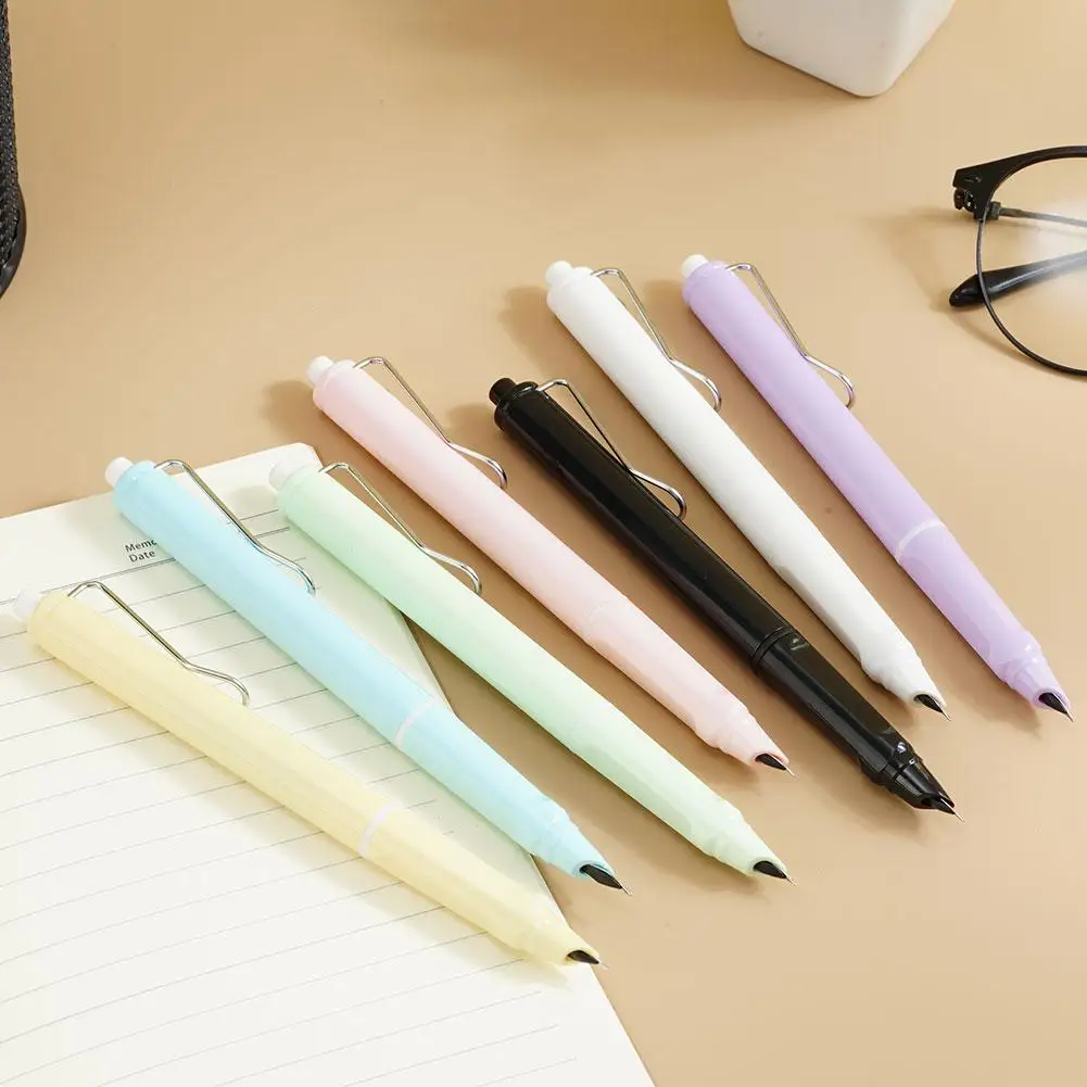 Fountain Pen Press Type Ink Pen Nib Converter Push Action Automatic Writing Pens Retractable Fountain Office Stationery