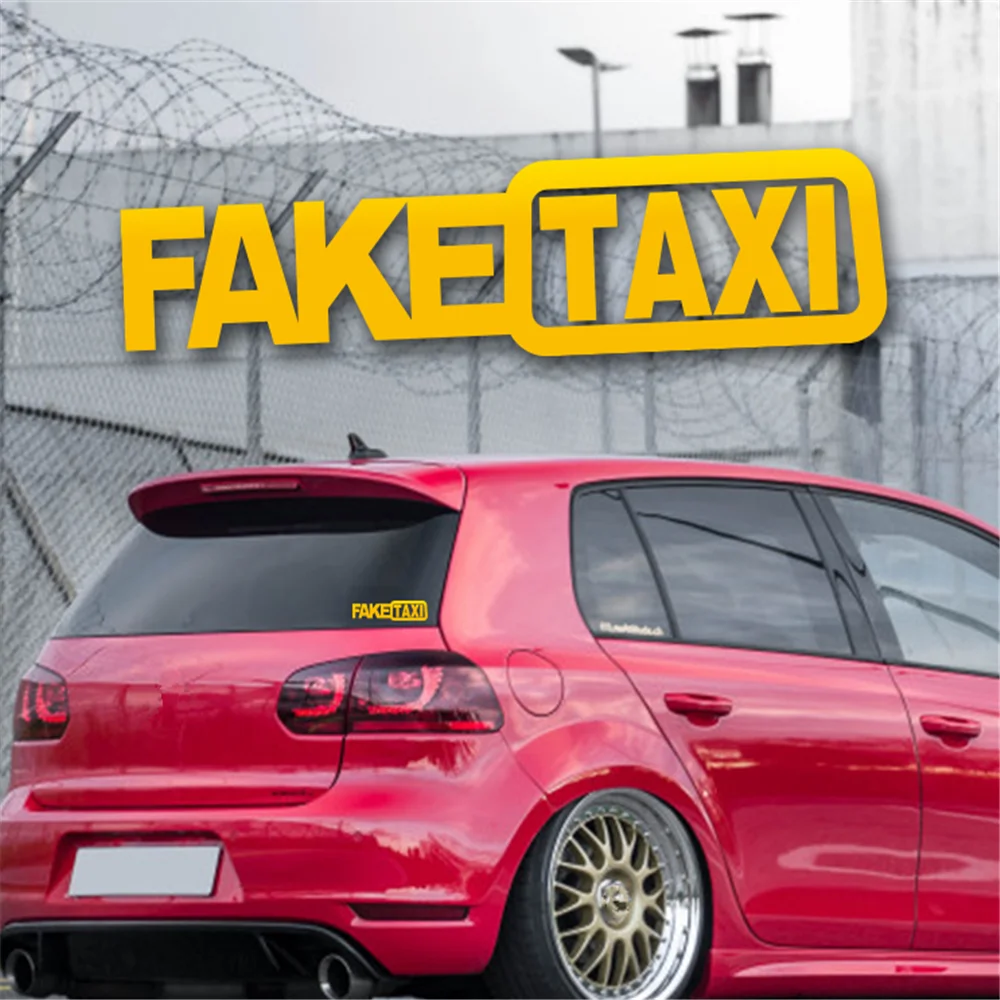 20*5Cm Car Styling Falso Taxi Sticker Per Alfa Romeo 147 Golf 4 Fiat Bravo Alfa Romeo 159 Peugeot 208 Vw Golf 7