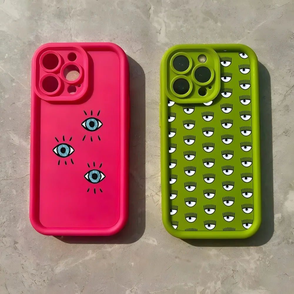 B-Blue E-Evil Custodia Per Telefono E-Eye Per Iphone 15 14 13 12 11 Plus Xsmax Pro Max Mini Cover