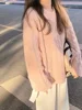 FA660 2024 Winter New Women's Thickened Pullover Sweater Loose Twist Top Sweet Lazy Knitted Sweater 5