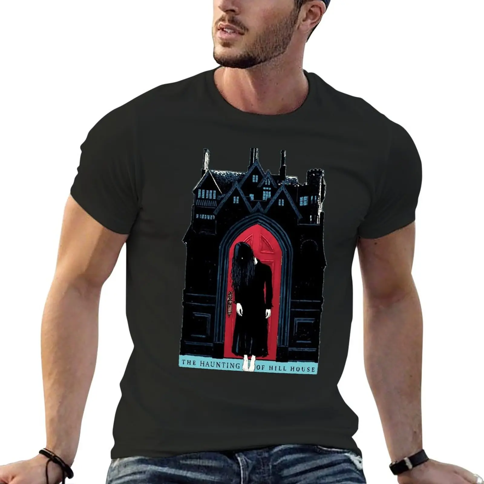 The Haunting Of Hill House T-Shirt Summer Top T-Shirt Oversize A Maniche Corte T-Shirt Vintage Da Uomo