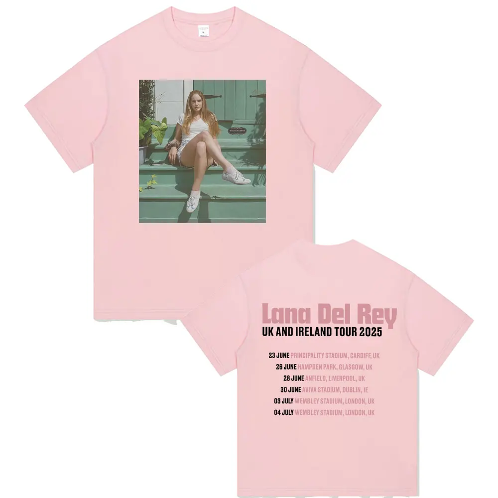 Lana Del Rey UK and Ireland Tour 2025 T-shirt Men Women Hip Hop