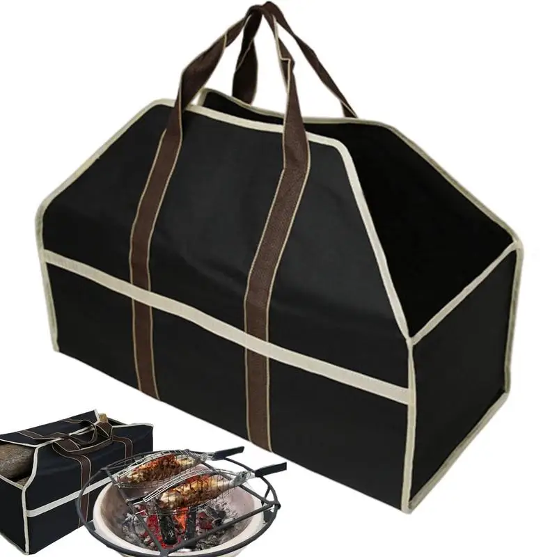 

Wood Carrier For Firewood Fireplace Wood Holder Wood Fire Stove Fireplace Accessories Wood Storage Holder Heavy Log Carrier