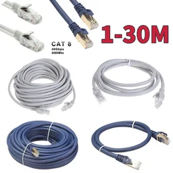 Router Computer Cable High Speed LAN Cord with RJ-45 Connector Internet Network Patch Cord 100ft for PC Router Computer