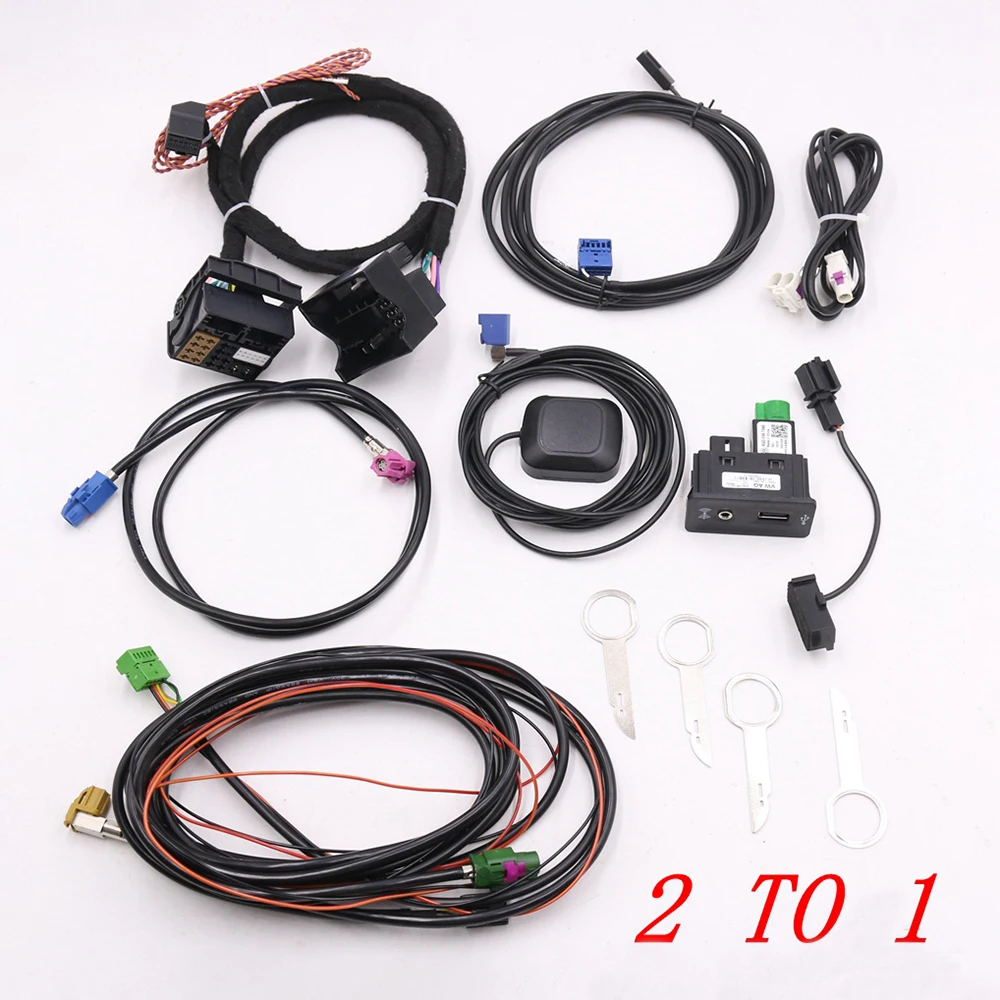 Per Golf 7 Mk7 Passat B8 Mqb Tiguan Polo 6C Mib 2Std2 Zr Nav Scopri Pro Radio Adattatore Cavo Cablaggio