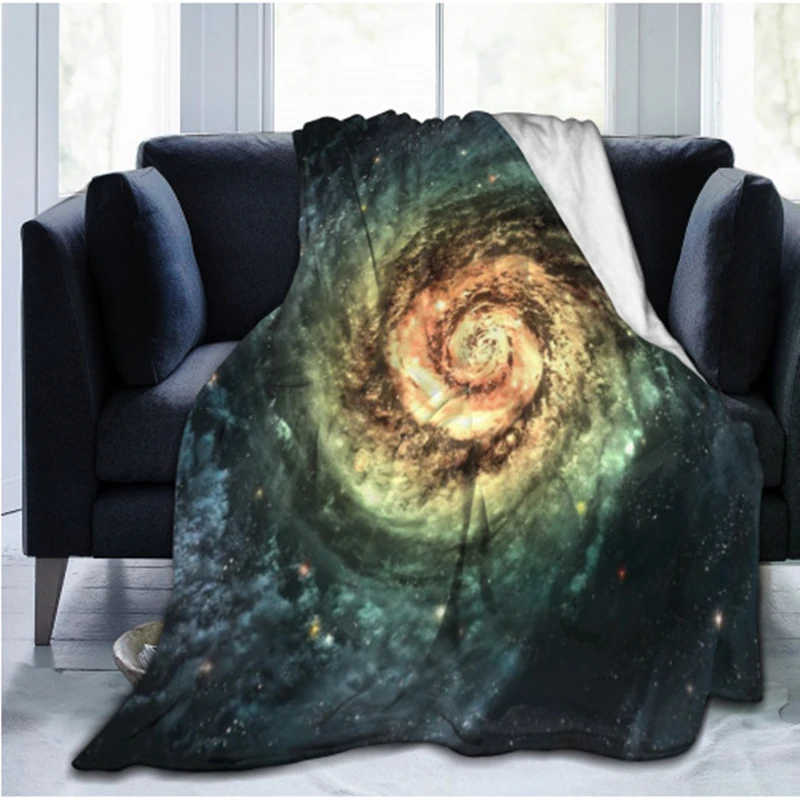 

Galaxy Blanket Solar System Universe Starry Sky Earth Print Soft Warm Flannel Throw Blanket for Bed Sofa Couch Travel Home Decor