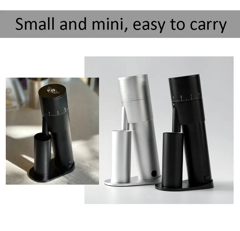 New Stype 38 MM Tin Coating Burr Coffe Grinder Electric Espresso Coffee Mill High Efficiency  Small Coffee Bean Grinding Machine 5