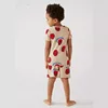 Summer Kids Boy Sets Cartoon Spider Man Marvel Short Sleeved Tee Pullover T-shirt and Elastic Waist Shorts Q1196 2