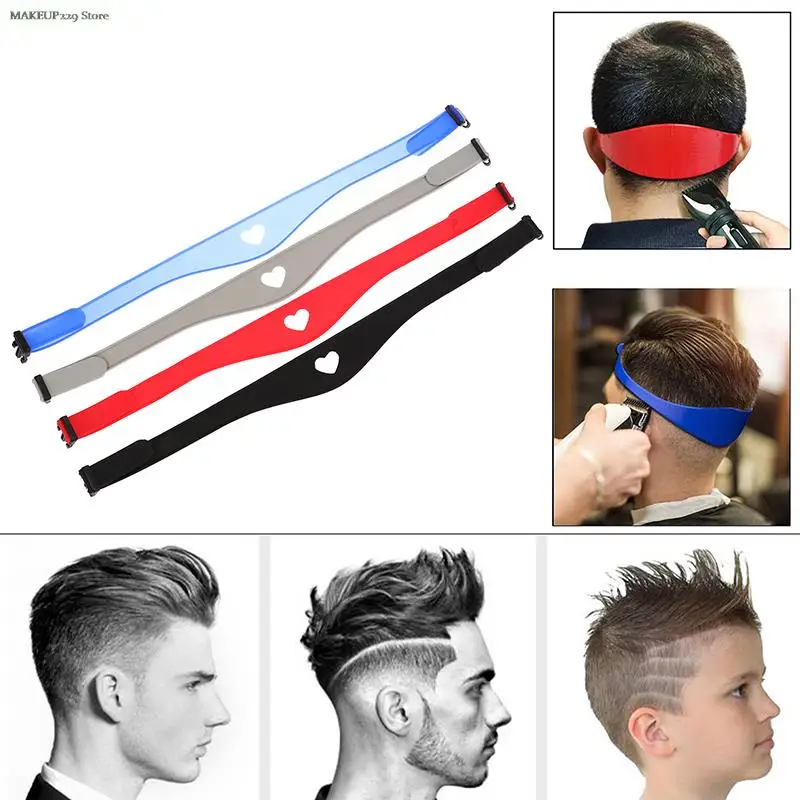 

Silicone Haircuts Curved Headband Neckline Shaving Template Hair Trimming Guide With Clasp Adjustable Hair Styling Tool Home