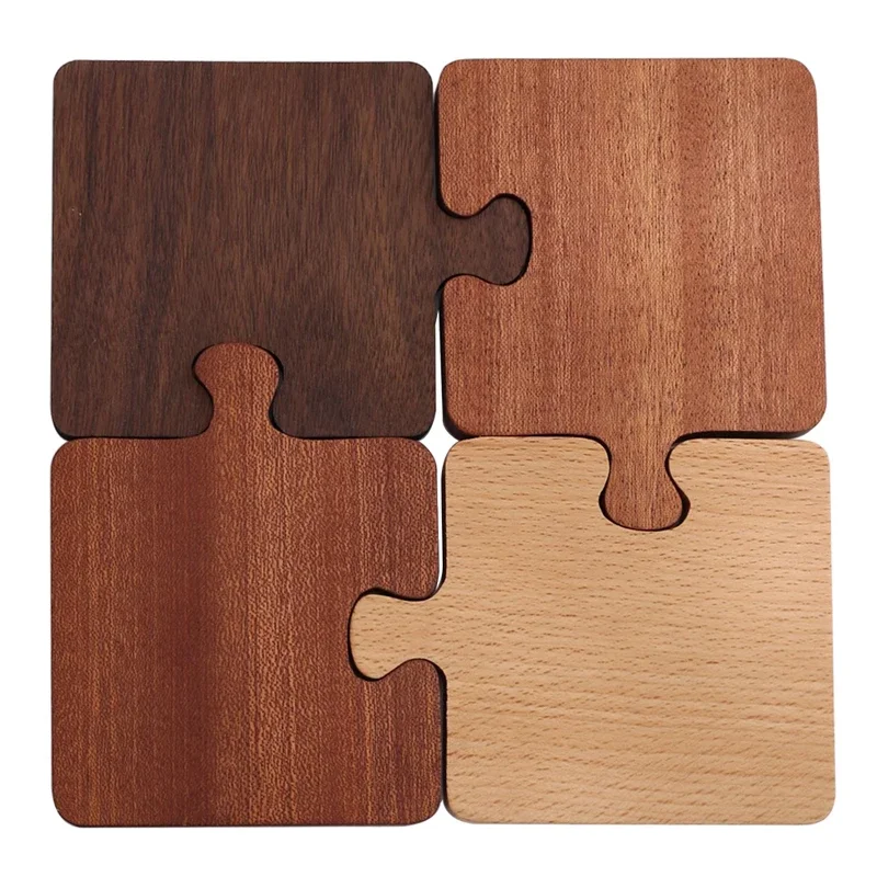 2PCS Free Personalized Custom Coaster Log Coaster Restaurant Solid Wood Heat-resistant Protection Insulated Wood Coffee Coaster 6 Se744747aa7fe4fbaa26f6ed5dceb4799M