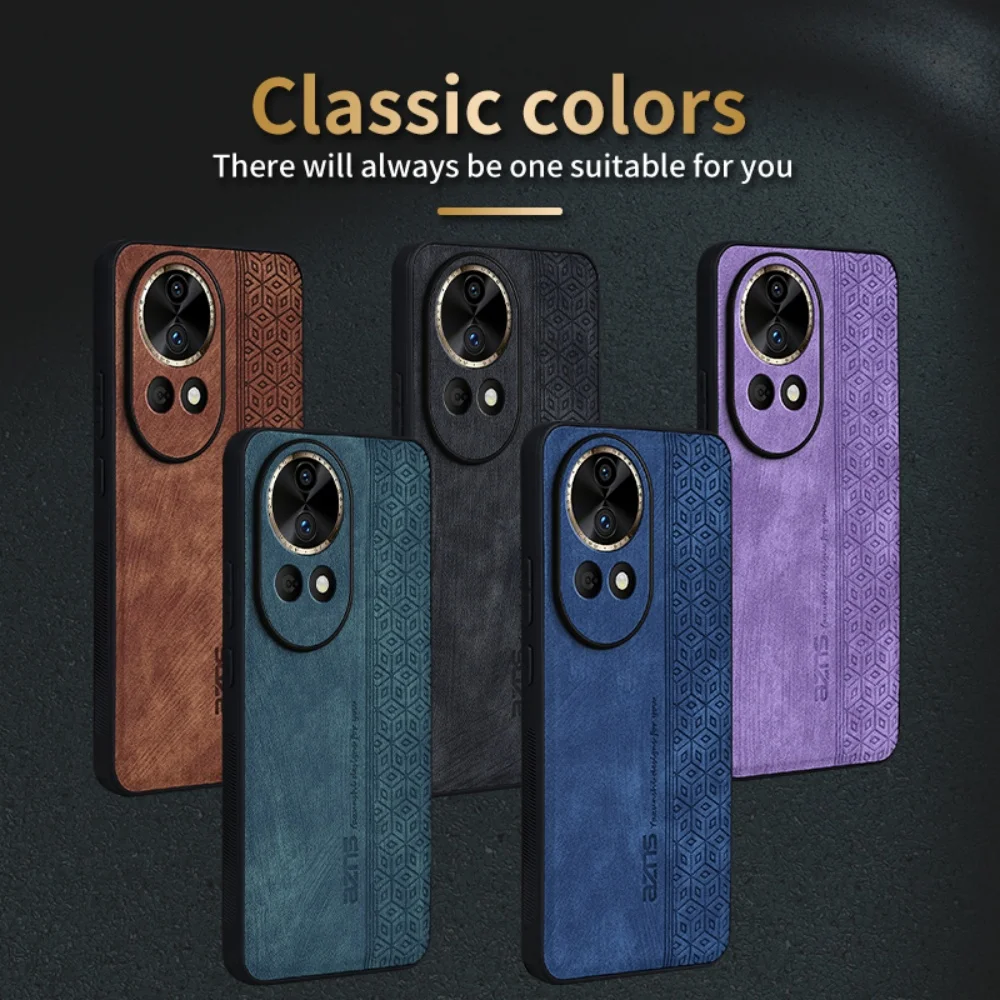 Luxury Leather Business Phone Case - Shockproof Soft Cover