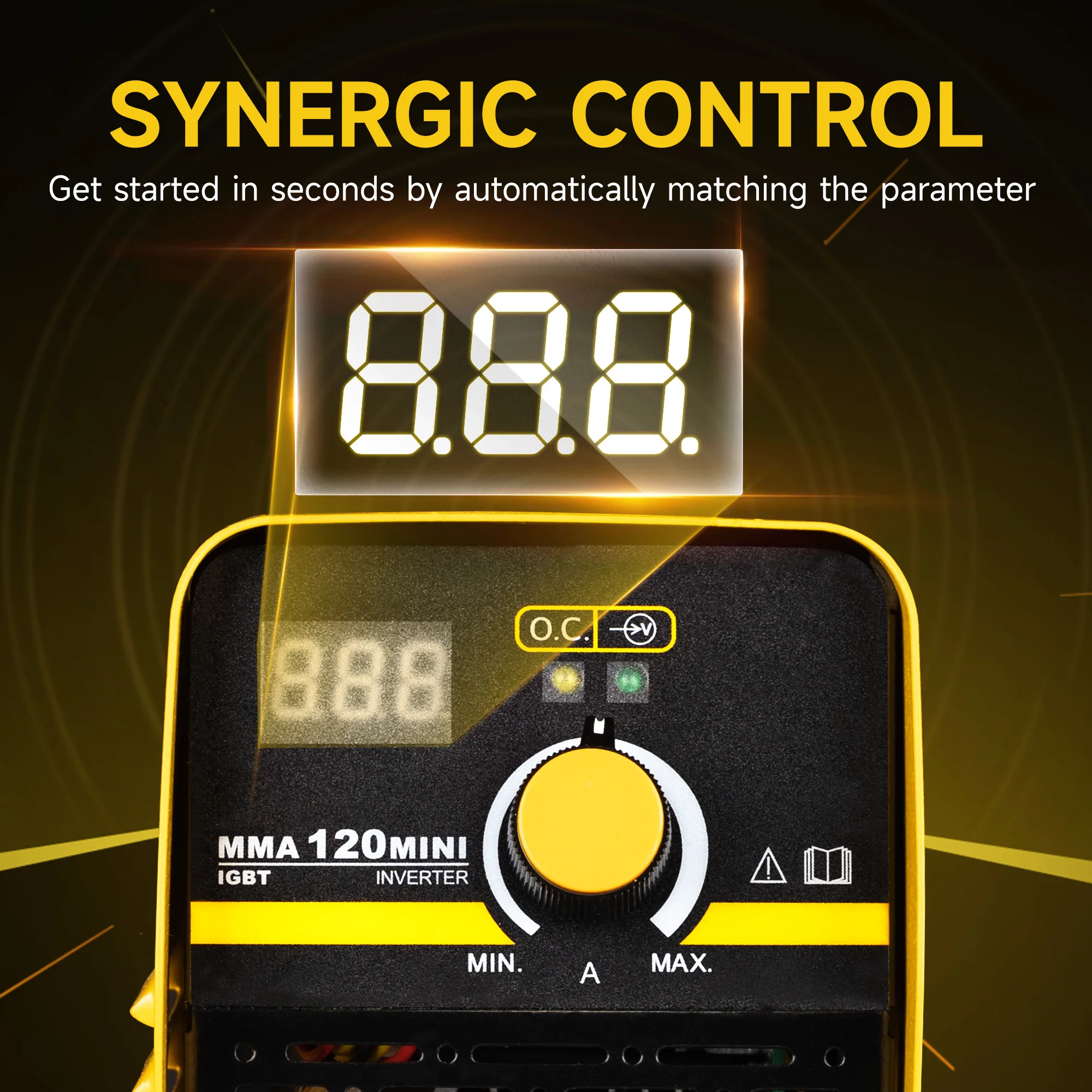 MMA Welding Machine 110V IGBT Inverter Synergic Control Portable Arc force Anti-Stick Handheld Welder Gun for Beginner 5