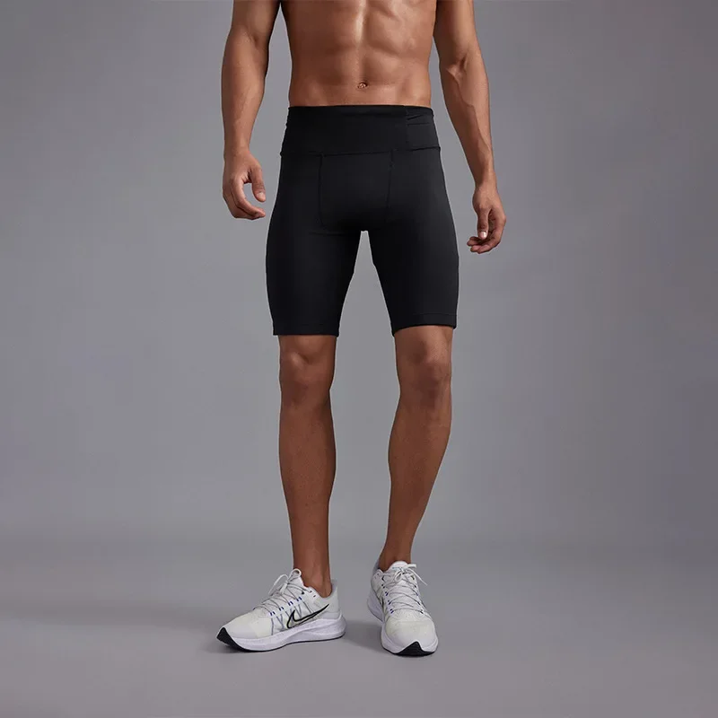 Men Tights Gym Leggings Compression Shorts Tights Sport Man Marathon Running Shorts Fitness Clothing Workout Sportswear