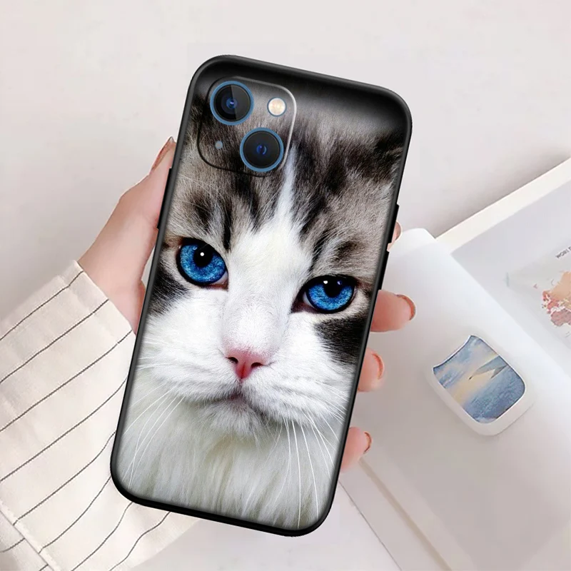 Adorable Cat Cartoon Phone Case - Whimsical Feline Design Protector
