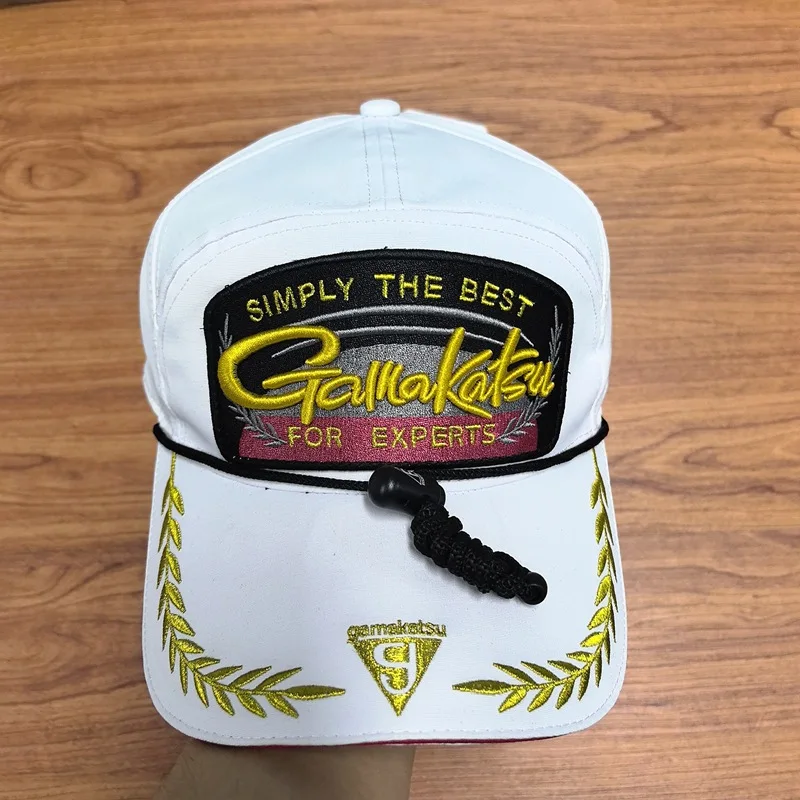 Description Picture 2 of itemGamakatsu Waterproof Fishing Baseball Cap Cotton Sun Protection Fishing Hats with Clip Trendy Trucker Hats for Men
