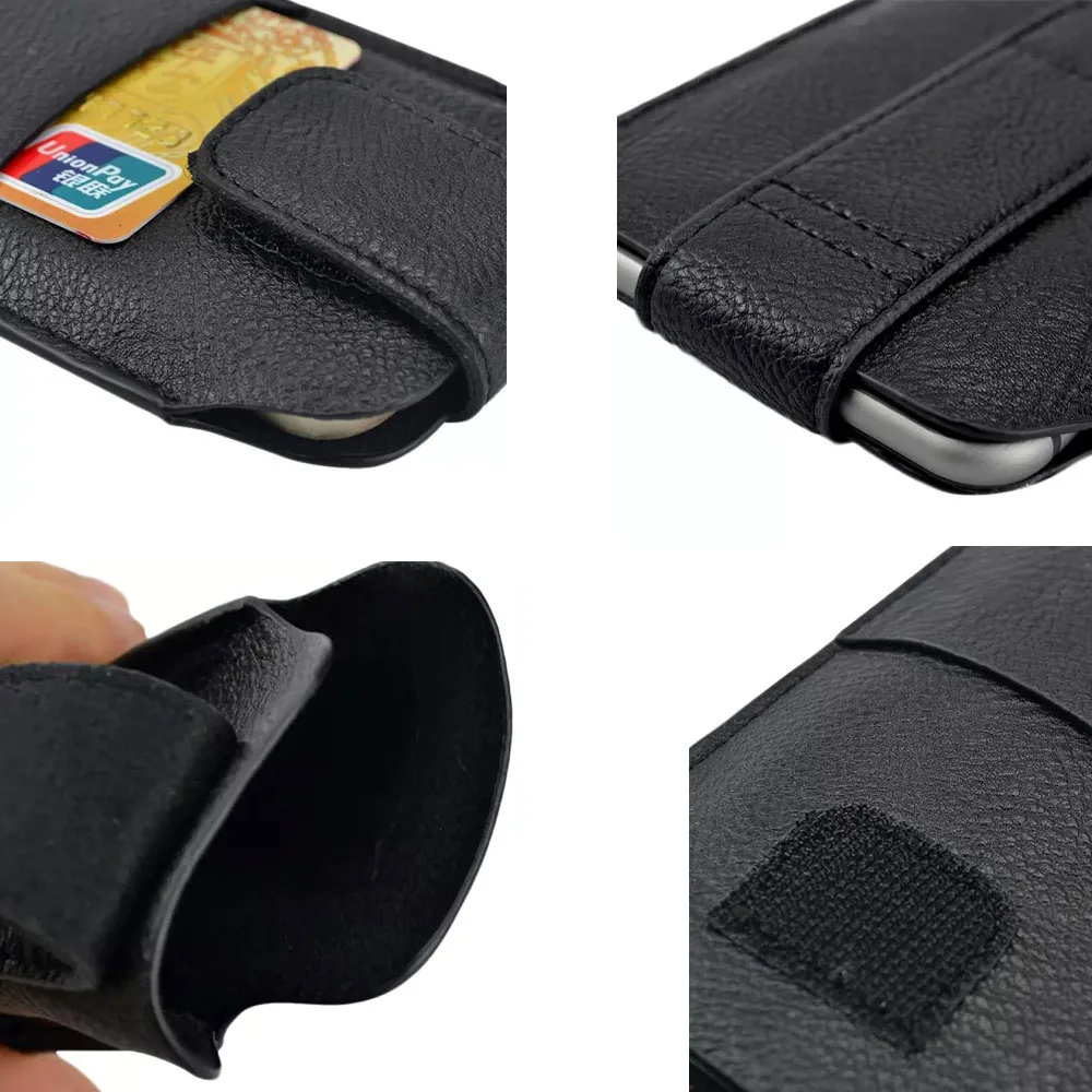 PU Leather Waist Belt Phone Pouch Case