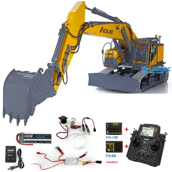 LESU 1/14 Aoue ET35 metalowa koparka koparka RC hydrauliczna Model zawór pompy gąsienic zabawki dla chłopców zabawki ciężka maszyna RC