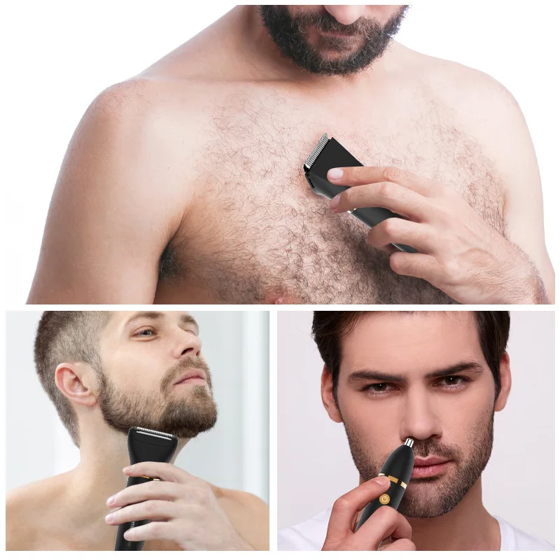 All in One Electric Hair Trimmer Public Groin Bikini Trimmer for Whole Body Ball Shaver Clipper Grooming Kit Male Epilator Razor 3